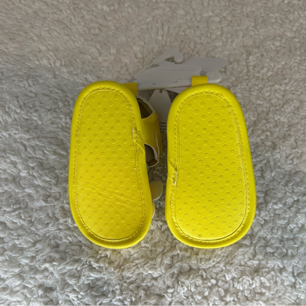 Rising Star Yellow Bumble Bee Baby Sandals NWT 9-12 Months - Picture 5 of 9